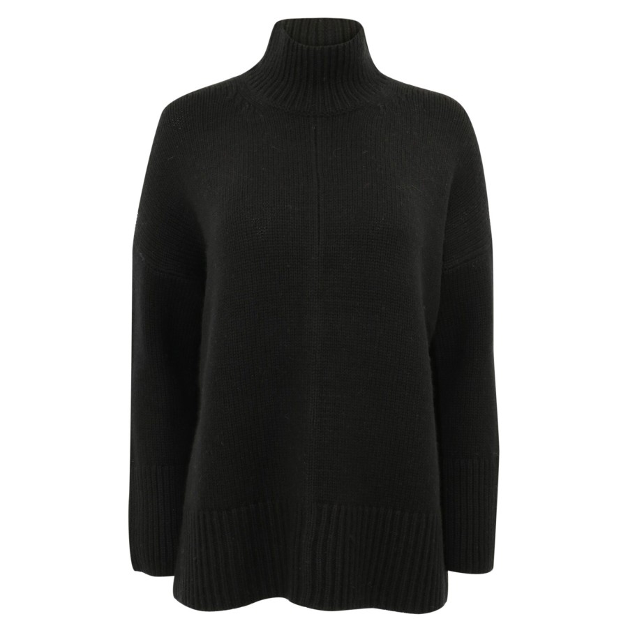 Clothing Vince | Trapeze Turtleneck Sweater Black