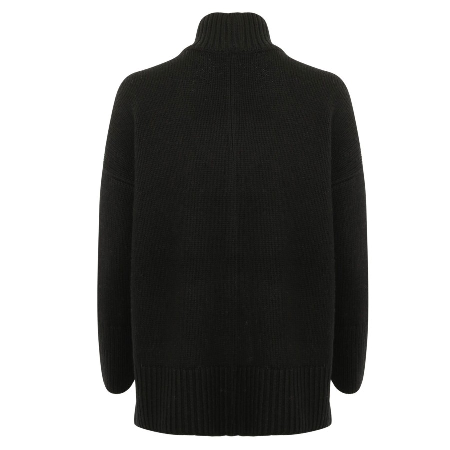 Clothing Vince | Trapeze Turtleneck Sweater Black