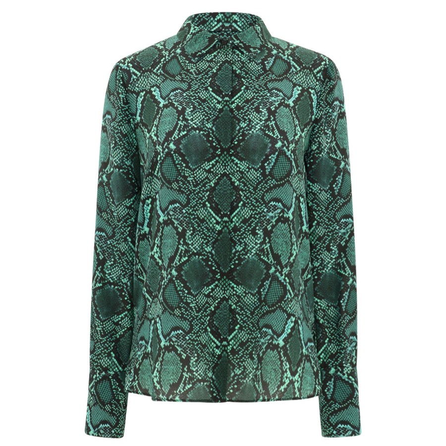 Clothing Kobi Halperin | Brandy Snake Silk Blouse Ivy Multi