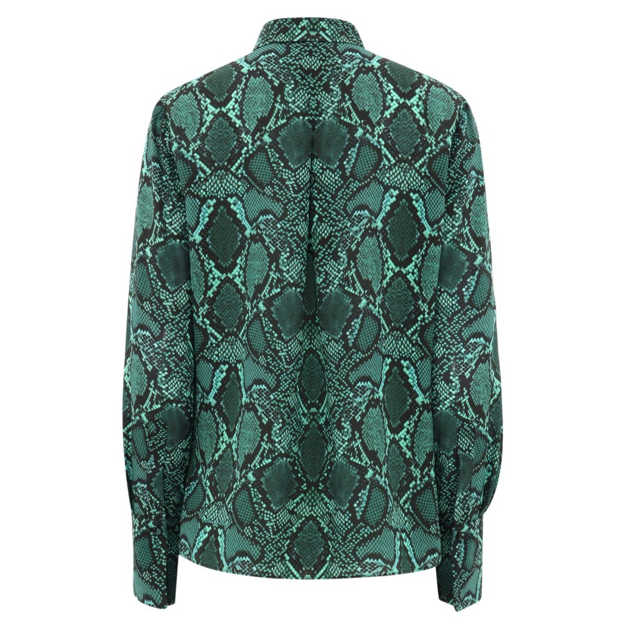 Clothing Kobi Halperin | Brandy Snake Silk Blouse Ivy Multi