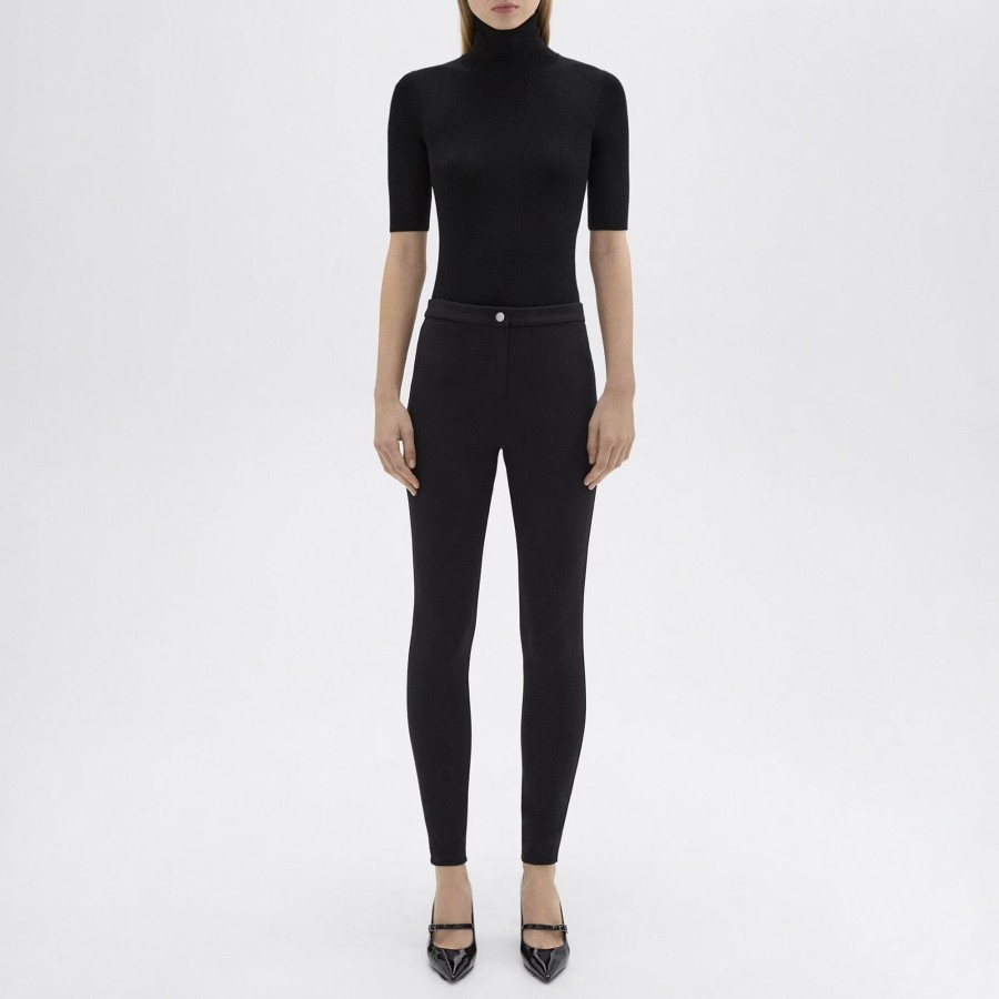Clothing Theory | Compact Knit Jersey Skinny Pant Black
