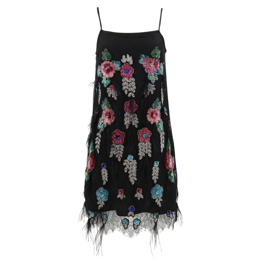 Clothing Sea | Bethany Lace Slip Dress Multi
