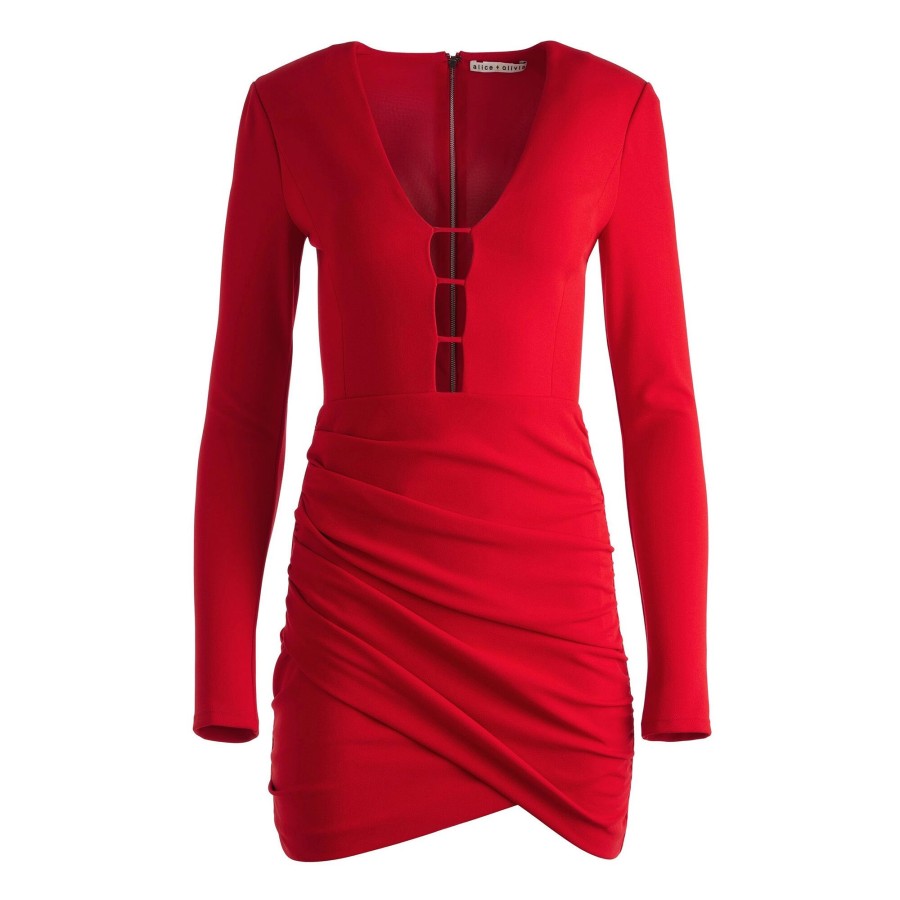 Clothing Alice + Olivia | Loma Mini Dress Perfect Ruby