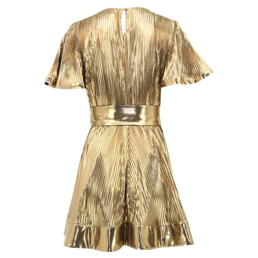 Clothing Milly | Lumi Pleated Dress Royale Gold