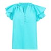 Clothing Trina Turk | Zandy Top White (Out Of Stock)