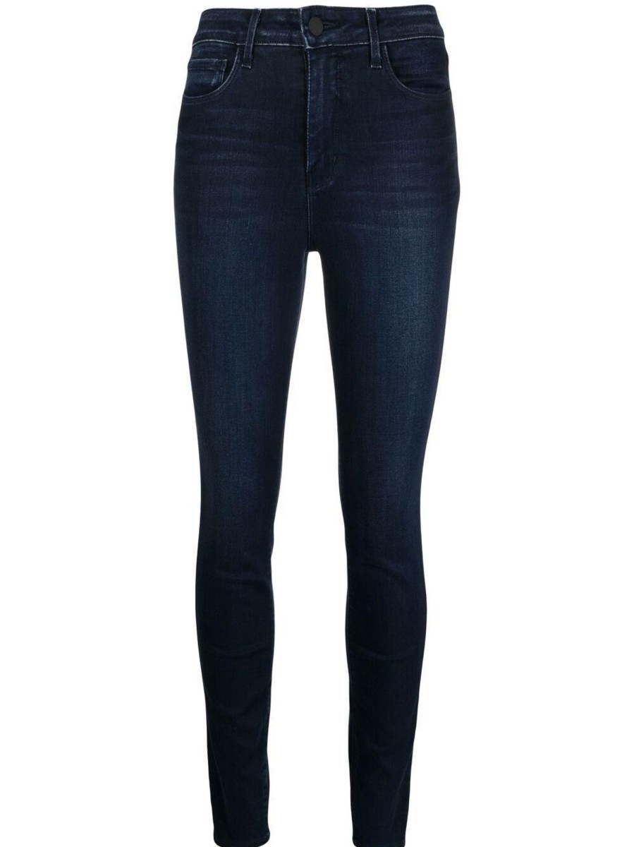 Clothing L'Agence | Marguerite Skinny Jeans Marino