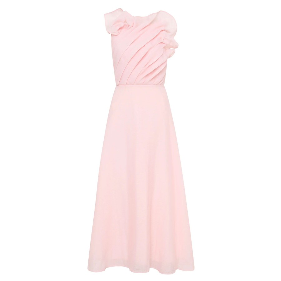 Clothing Aje | Genesis Midi Dress Soft Pink
