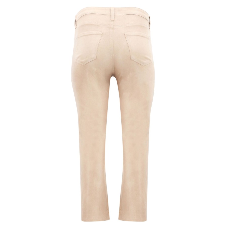 Clothing L'Agence | Kendra High Rise Crop Flare Jean Cappuccino