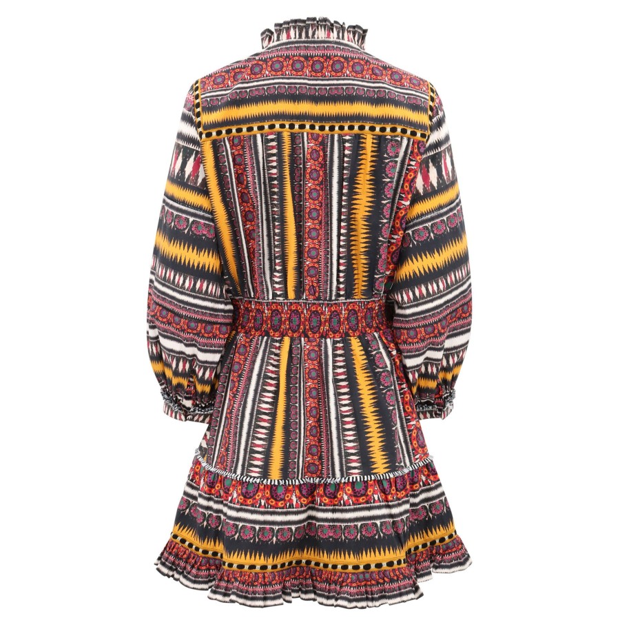 Clothing Figue | Claire Dress Ikat Band Black