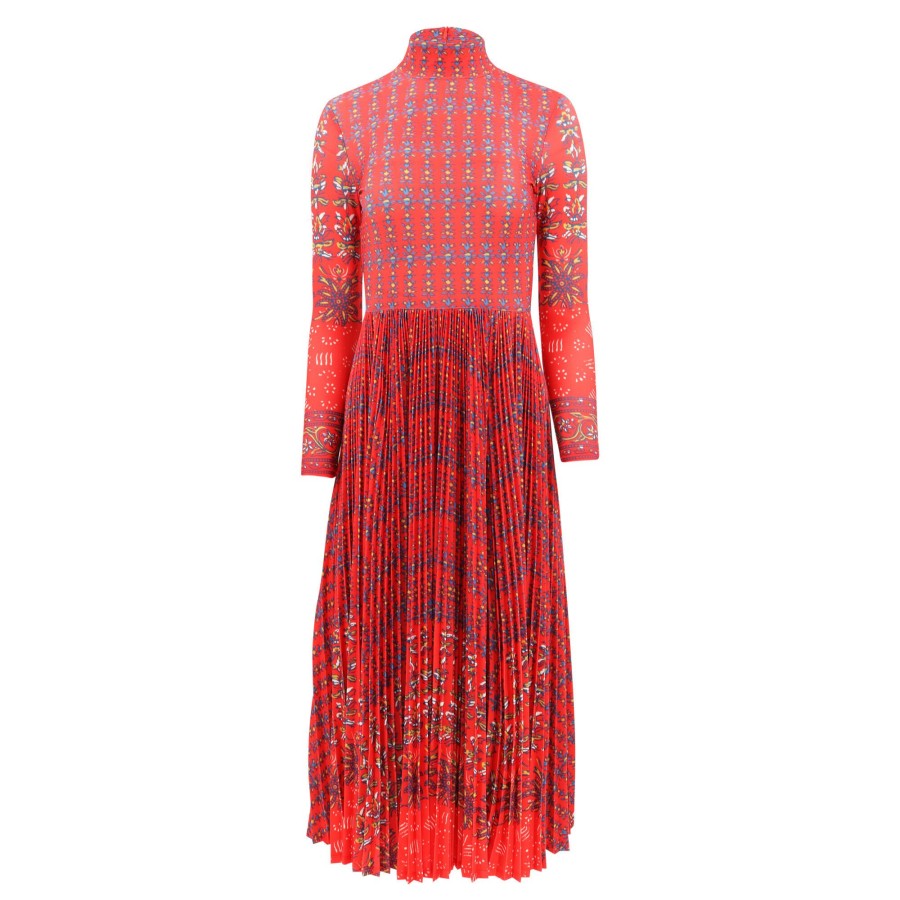 Clothing Hunter Bell | Sabine Turtleneck Dress Red