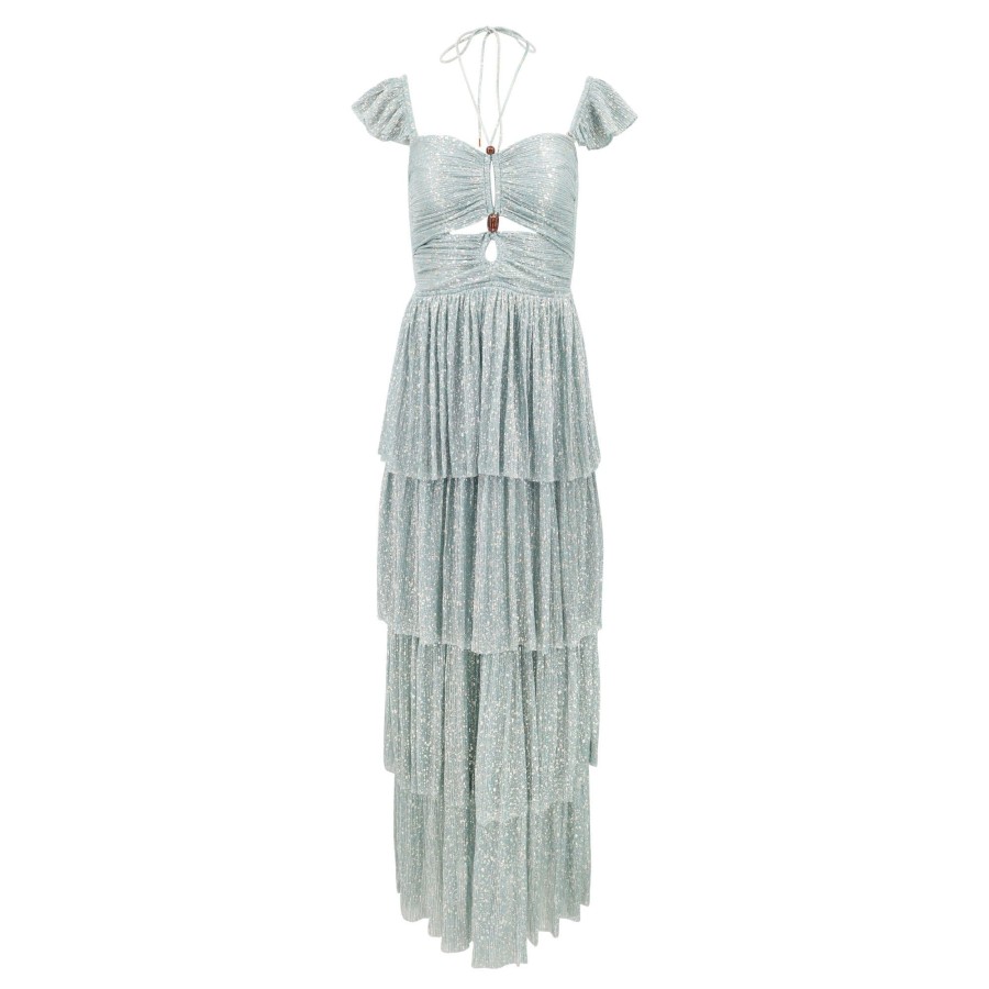 Clothing Sabina Musayev | Majesty Dress Sage Blue