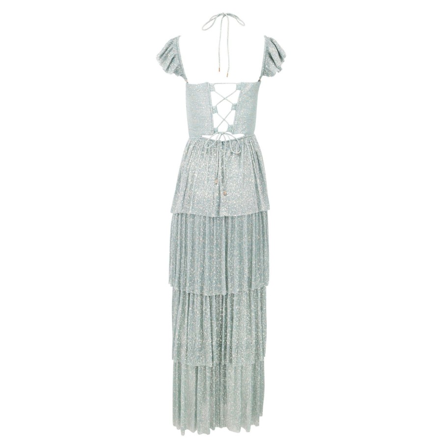 Clothing Sabina Musayev | Majesty Dress Sage Blue