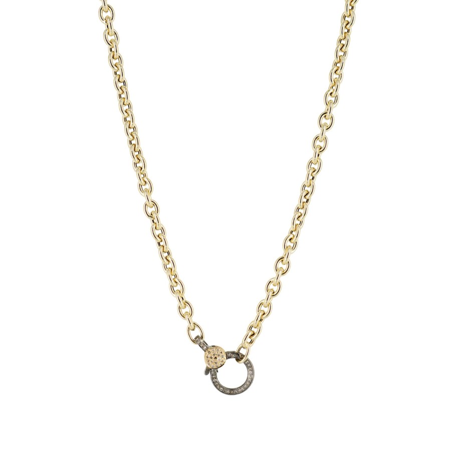 Jewelry Cindy Ensor | Oval Link Necklace Gold