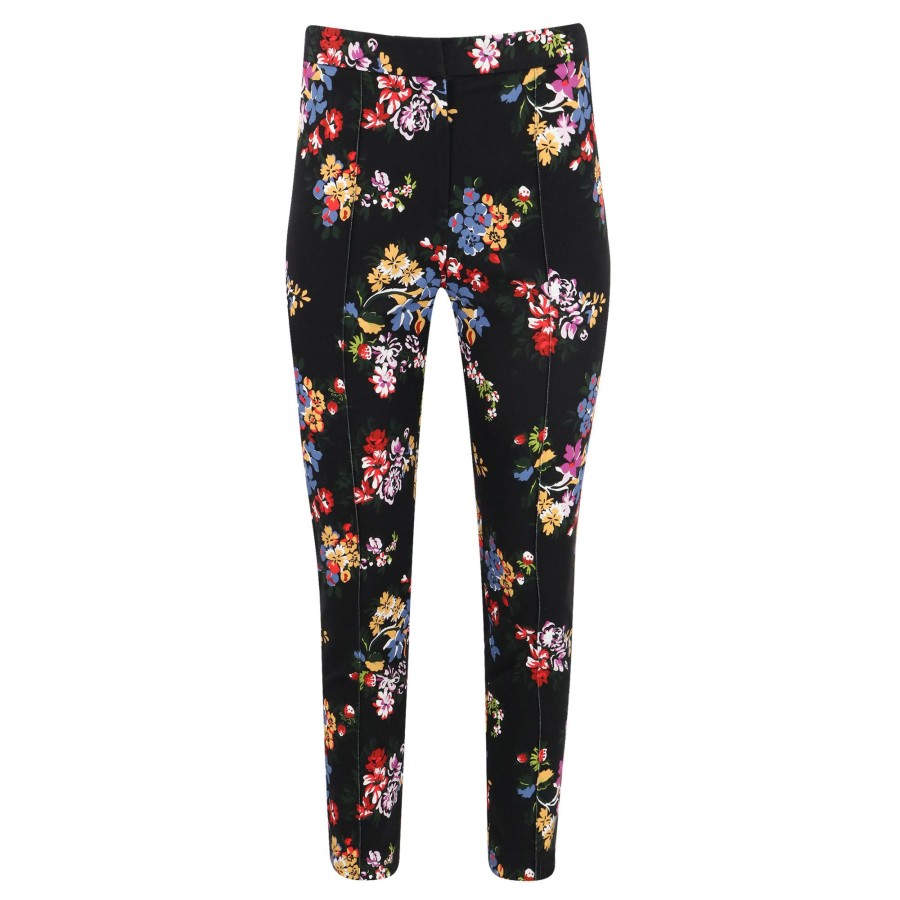 Clothing Adam Lippes | Daphne Pant In Printed Cotton Floral Black
