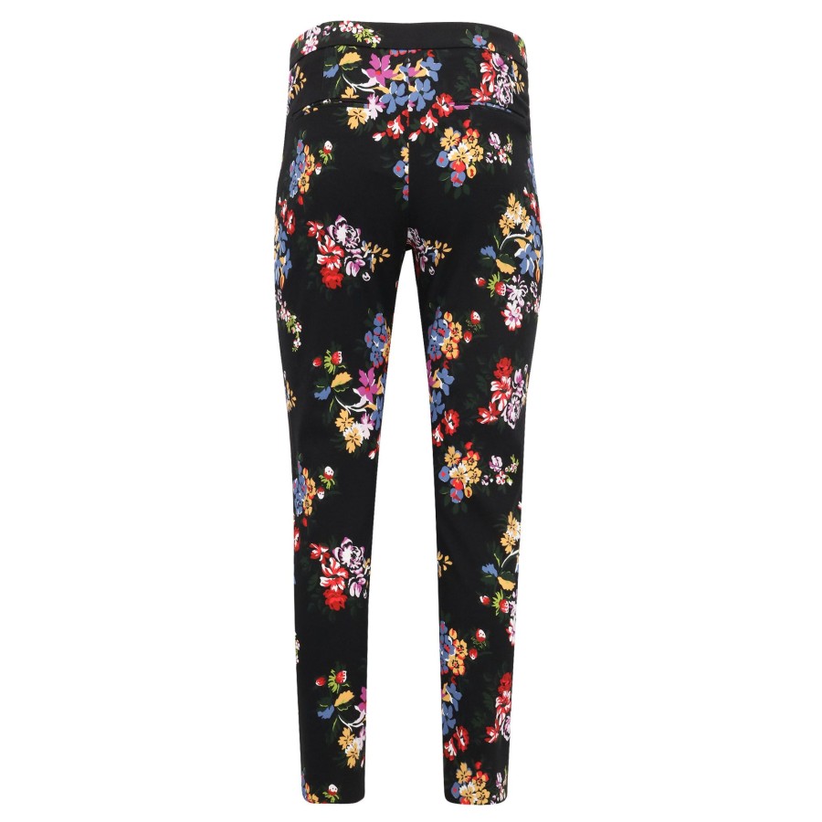 Clothing Adam Lippes | Daphne Pant In Printed Cotton Floral Black