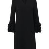 Clothing Catherine Regehr | Wave Hem Dress Black (Out Of Stock)