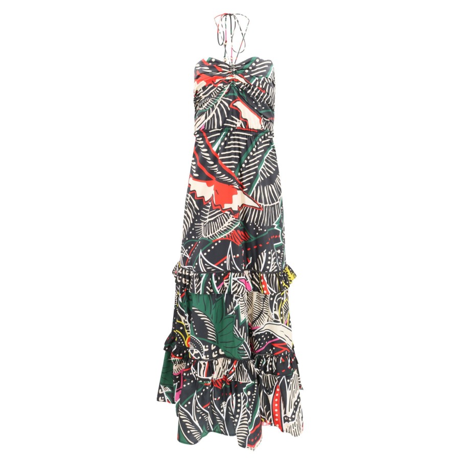 Clothing Figue | June Tropical Maxi Dress Multi Black