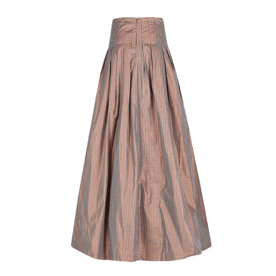 Clothing Sandra Weil | Cabo Voluminous Midi Skirt Copper
