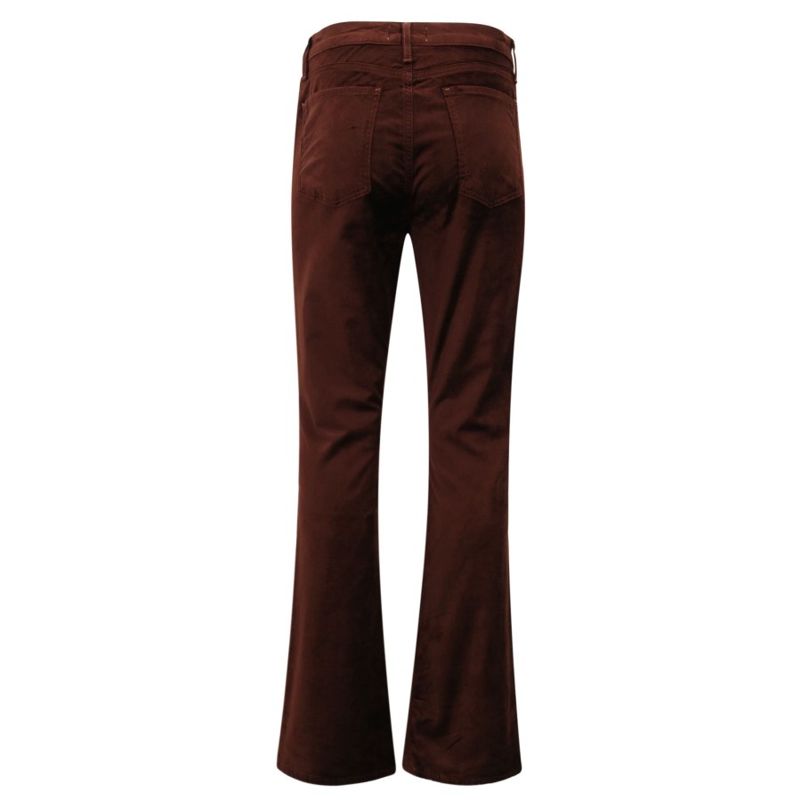 Clothing Agolde | Nico High Rise Velvet Boot Cut Pant Chocolate Milk
