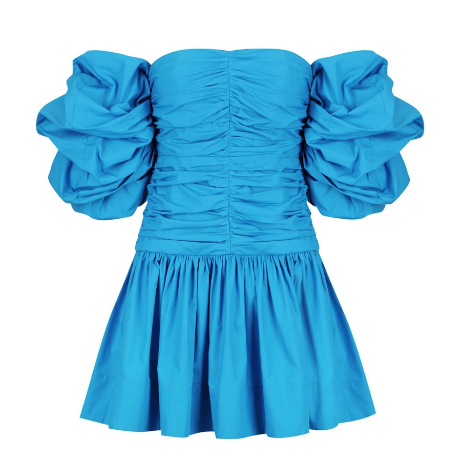 Clothing Shona Joy | Josephine Detachable Sleeve Mini Dress Aqua