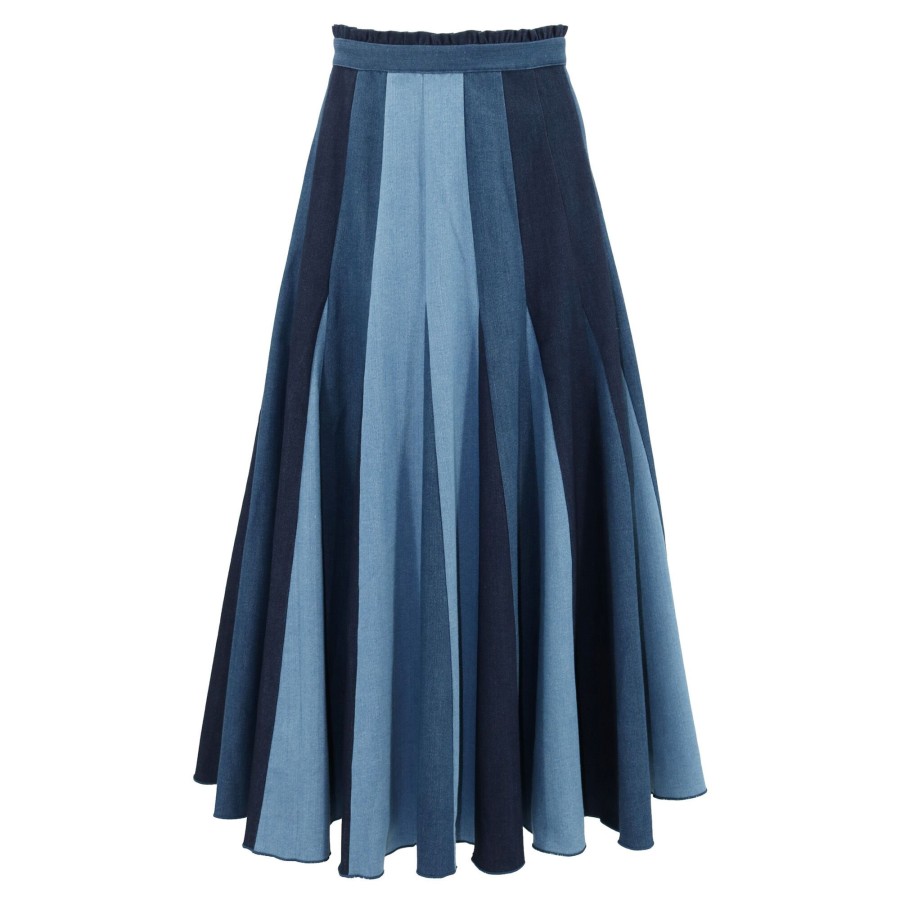 Clothing Hope for Flowers | Godet Skirt Denim