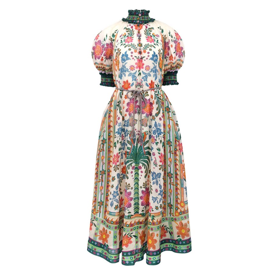 Clothing Zimmermann | Ginger Swing Maxi Dress Cream Multi