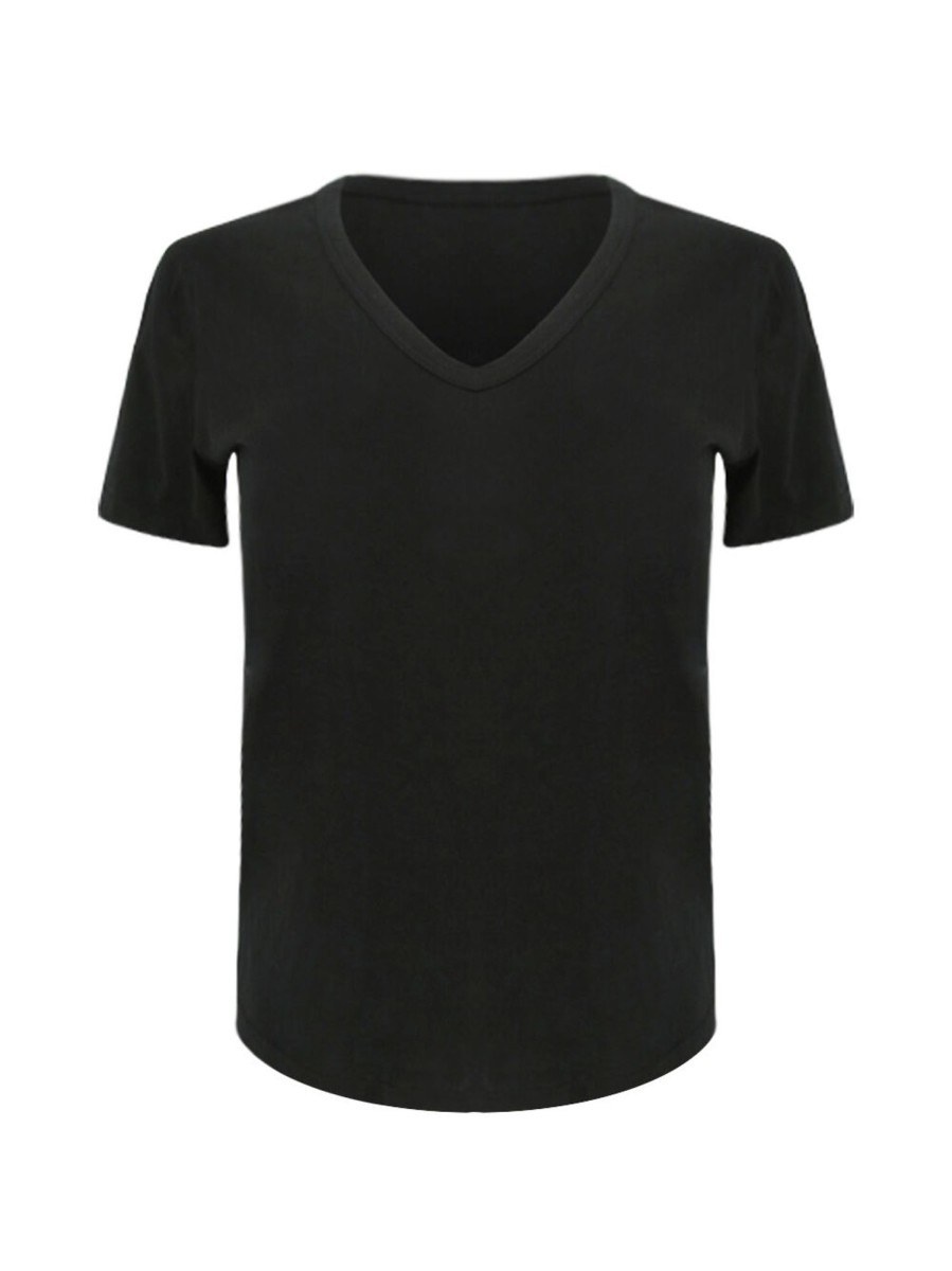 Clothing Cotton Citizen | Standard V-Neck Tee Black