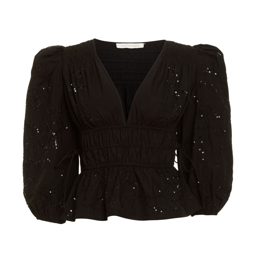 Clothing Love The Label | Elle Top Black