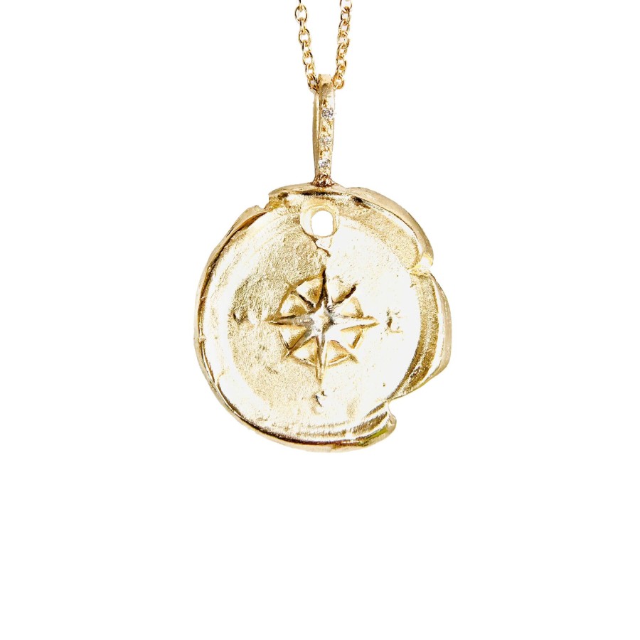 Jewelry Robin Haley | Compass Artifact Necklace 14Ky