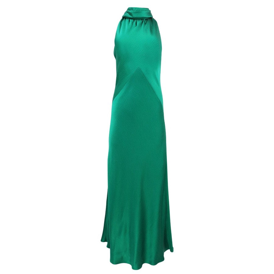 Clothing Tom & Linda Platt | Hammered Satin Gown Peacock