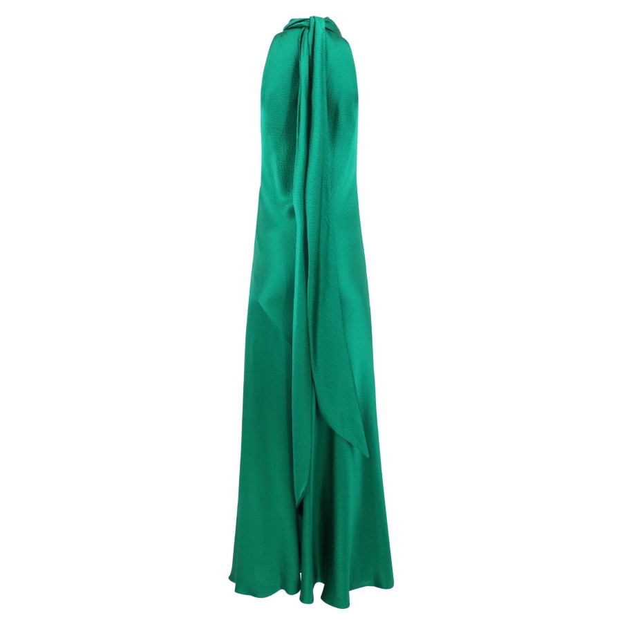 Clothing Tom & Linda Platt | Hammered Satin Gown Peacock