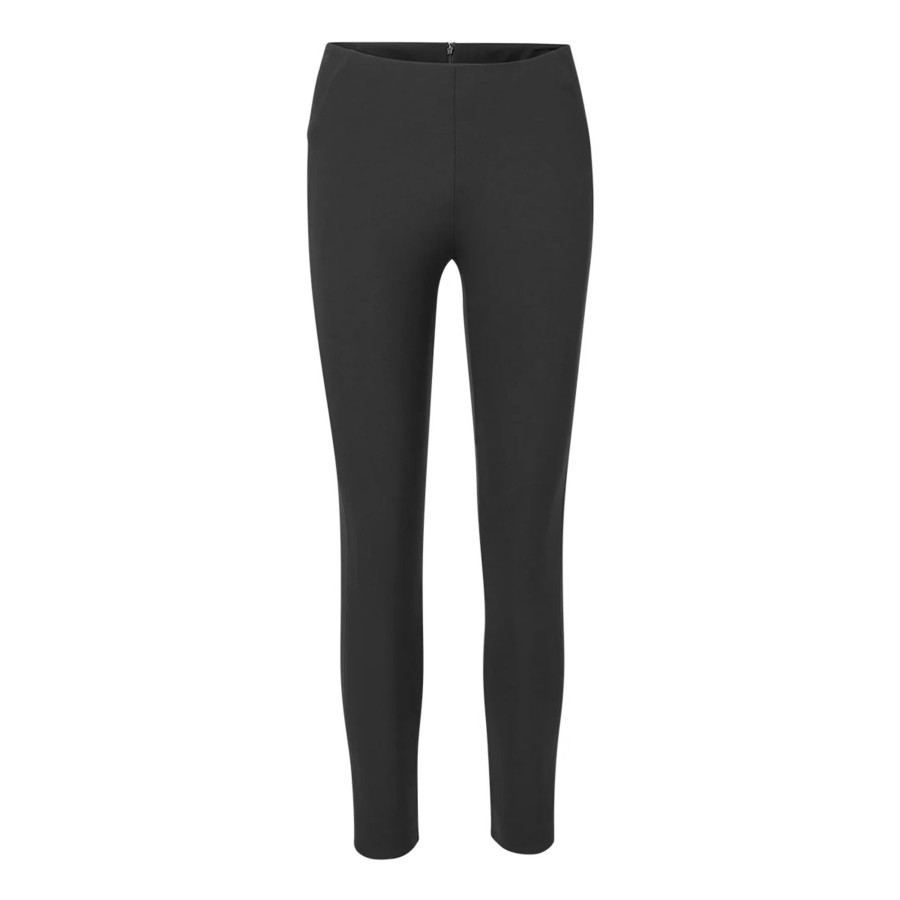 Clothing Veronica Beard | Bi Stretch Scuba Zip Back Pant Black