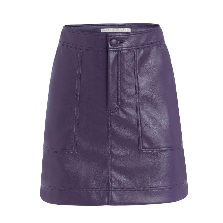 Clothing Marie Oliver | Braden Skirt Plum