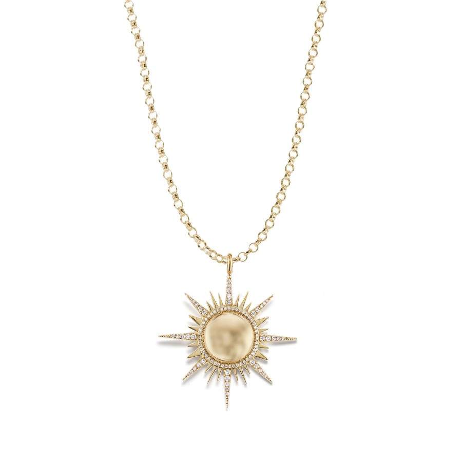 Jewelry Sorellina | Il Sole Pendant Necklace 18K Yellow Gold