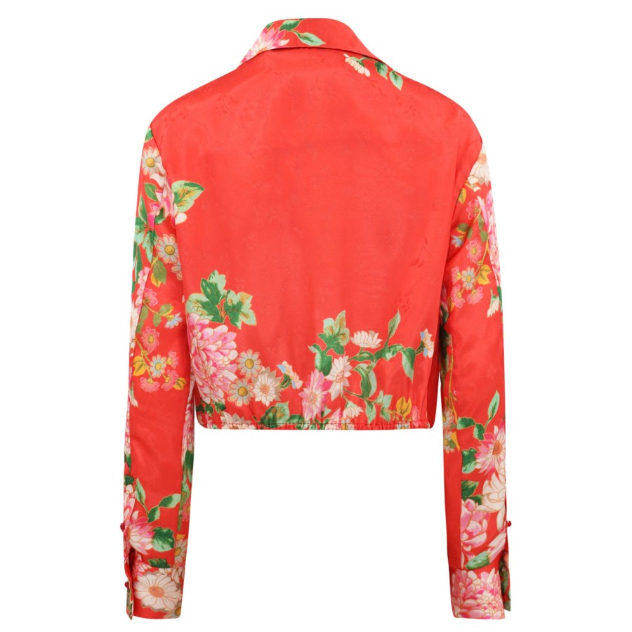 Clothing Le Superbe | Casablanca Chinoiserie Top Red