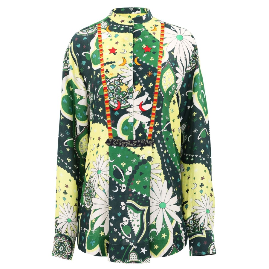 Clothing Monoki | Dream Printed Shirt Green