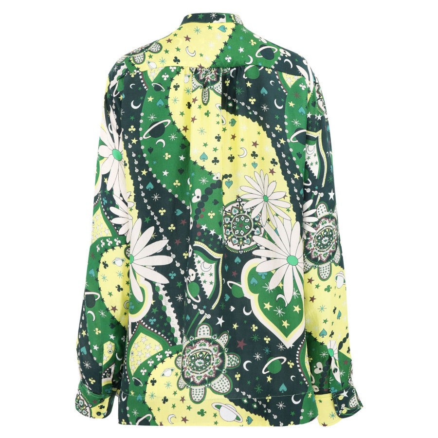 Clothing Monoki | Dream Printed Shirt Green