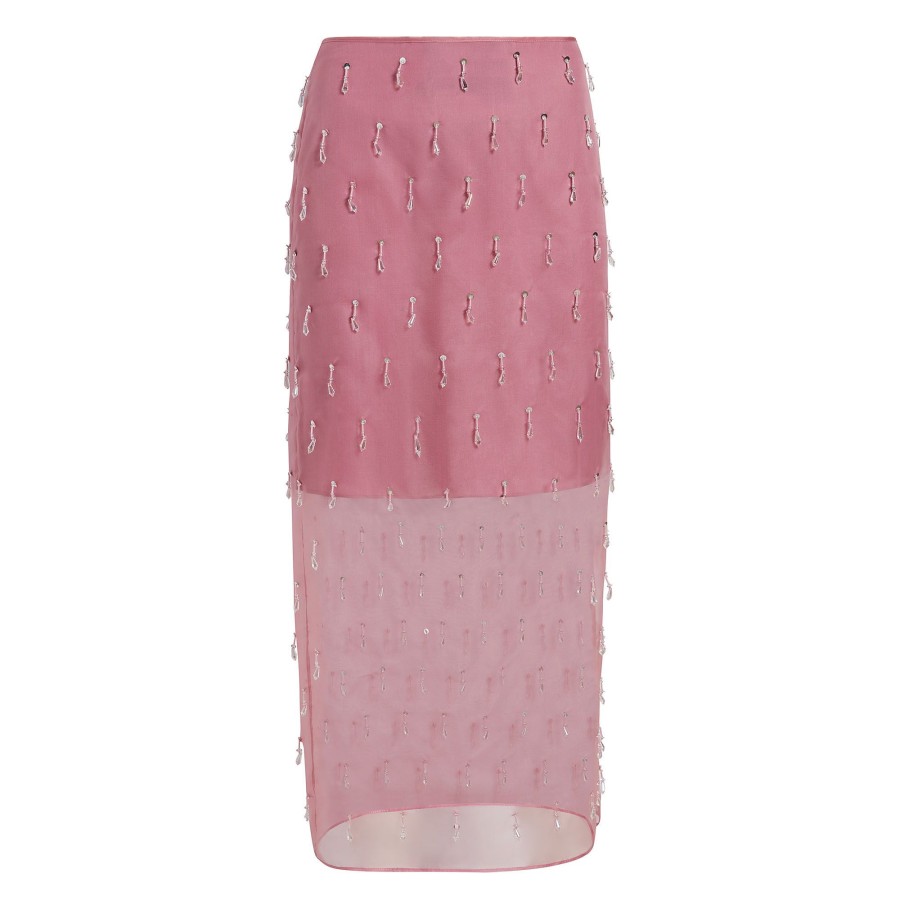 Clothing Cinq à Sept | Crystal Teardrop Marta Skirt Faded Violet