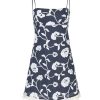 Clothing Silvia Tcherassi | Embroidered Ballerina Dress Navyemb
