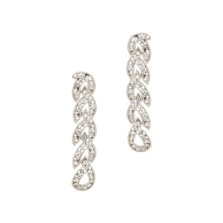 Jewelry Oscar de la Renta | Braided Long Earring Silver