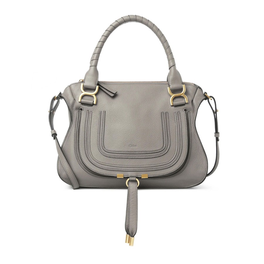 Handbags Chlo茅 | Marcie Double Carry Bag Misty Ivory