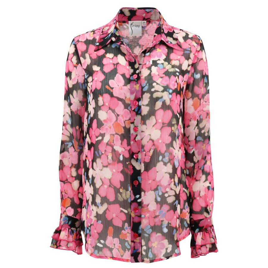 Clothing Finley | Marianne Shirt Black/Pink
