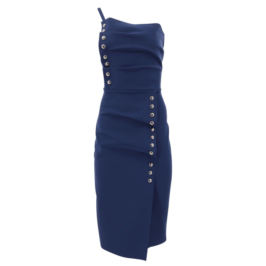 Clothing La Petite Robe | Valbona Midi Dress Blue Notte