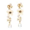 Jewelry Oscar de la Renta | Large Bloom Dangle Earrings Ivory_Multi