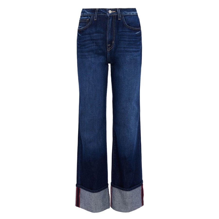 Clothing L'Agence | Miley Ultra High Rise Cuffed Jean Denmark