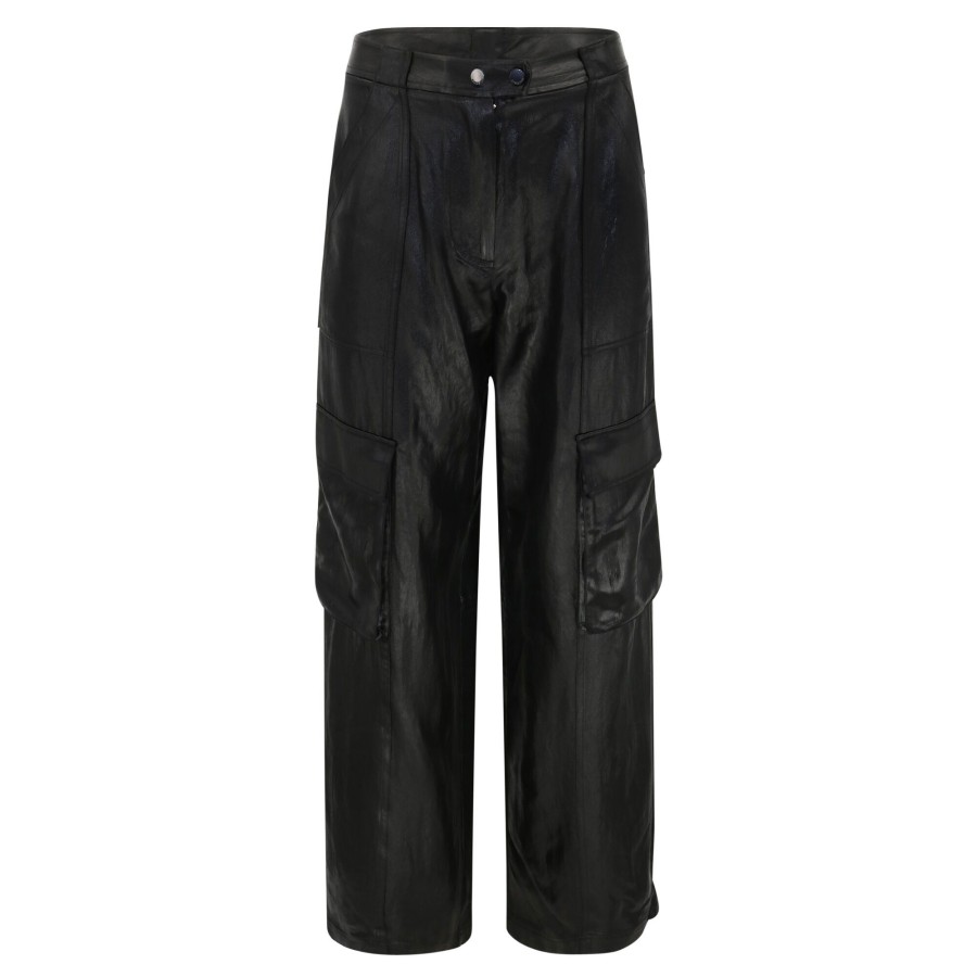 Clothing Simkhai | Beatriz Wide Leg Cargo Pants Black