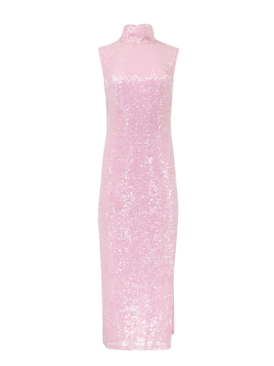 Clothing LaPointe | Sequin-Embellished Midi Dress Blossom