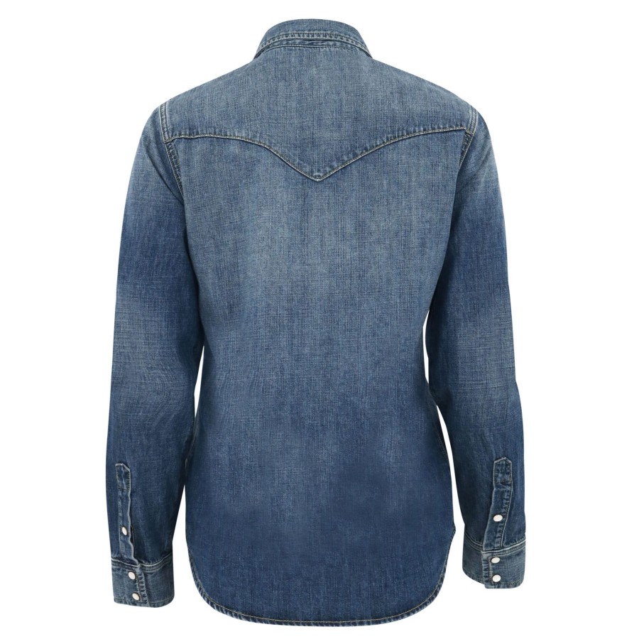 Clothing Nili Lotan | Travis Denim Shirt Classic Wash