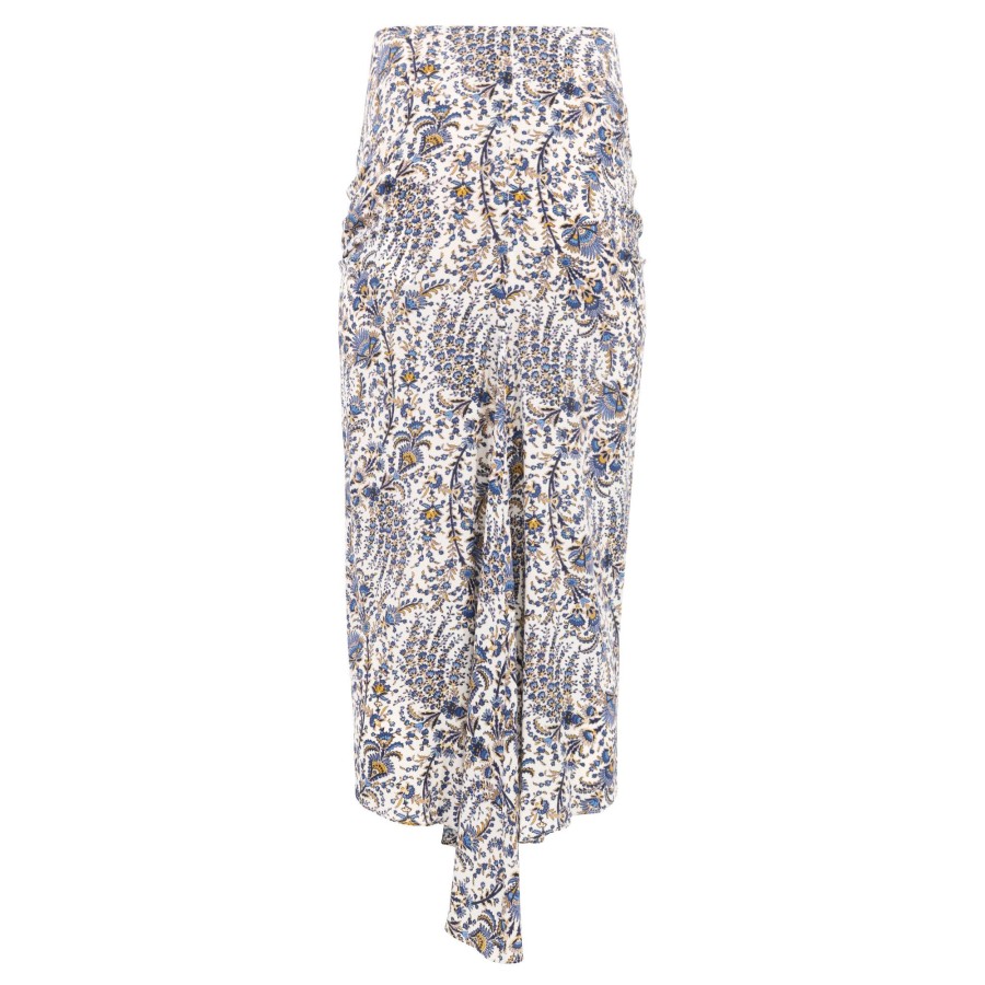Clothing Veronica Beard | Pixie Floral Skirt Ecru Multi