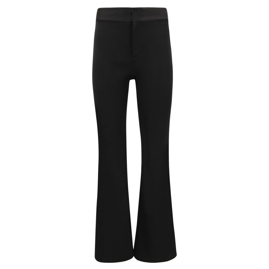 Clothing Alice + Olivia | Deanna High Waisted Bootcut Pant Black